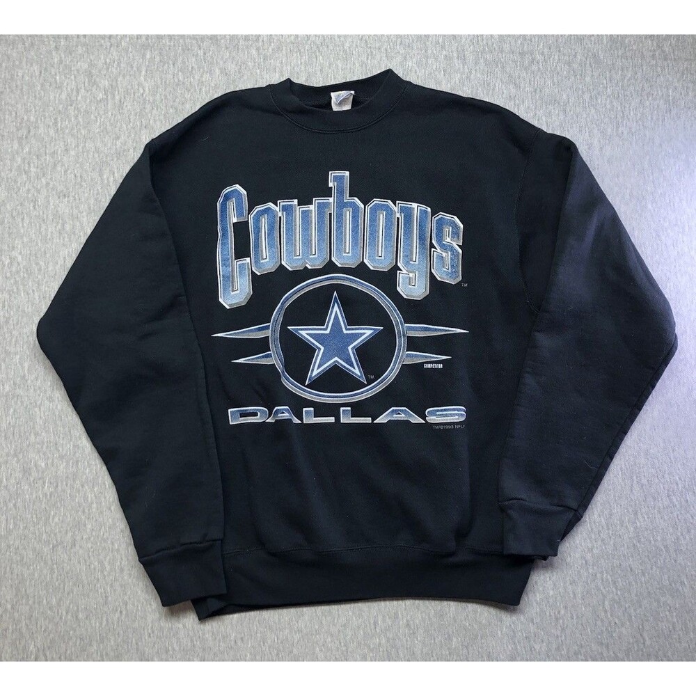 Vtg 1993 Competitors NFL Football Dallas Cowboys Crewneck Sweatshirt Size LARGE